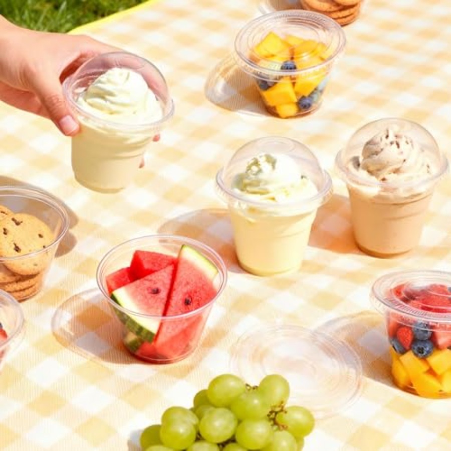 200 Pack 9 oz Clear Plastic Cu - Plastic Dome Clear ulasan dan harga
