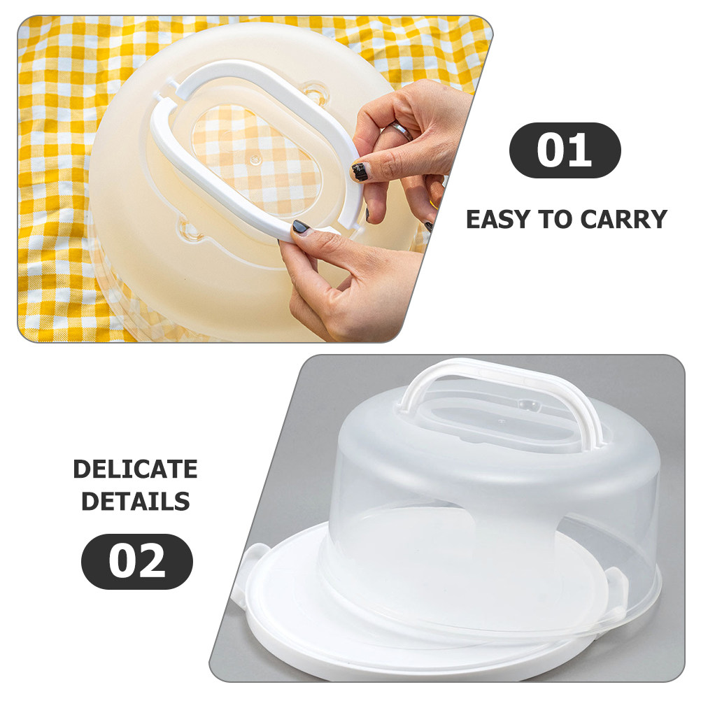 Food Safe Reusable Cake Box wi - Plastic Dome Clear ulasan dan harga