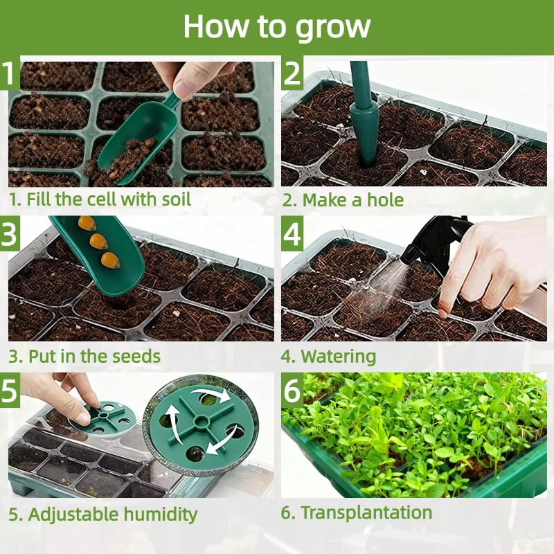 Seed Starter Tray Mini Greenho - Humidity Dome Kit ulasan dan harga