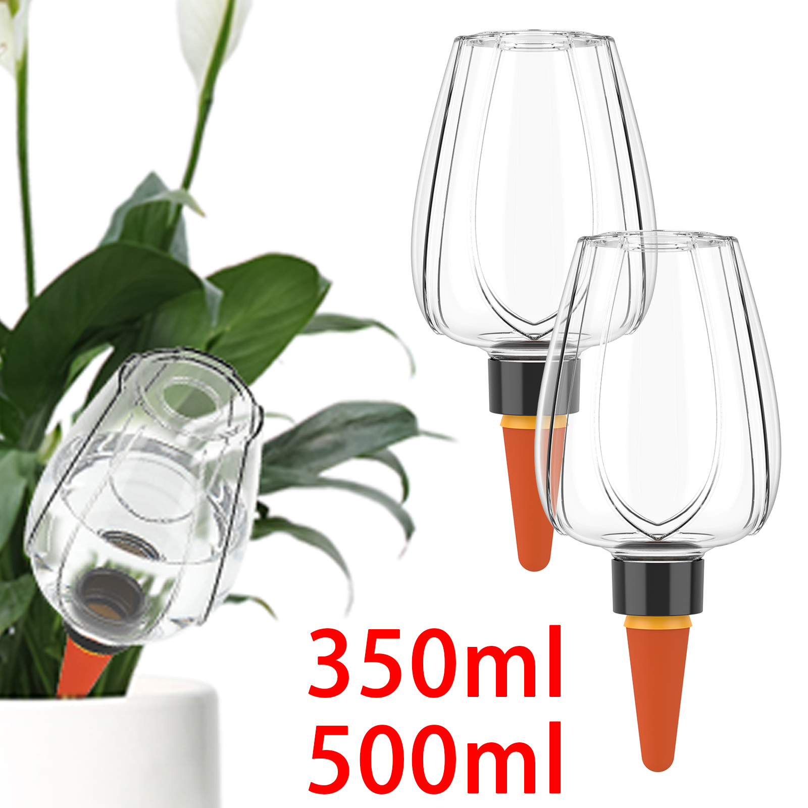 4Pcs Plant Watering Globe Clea - Self Watering Insert ulasan dan harga