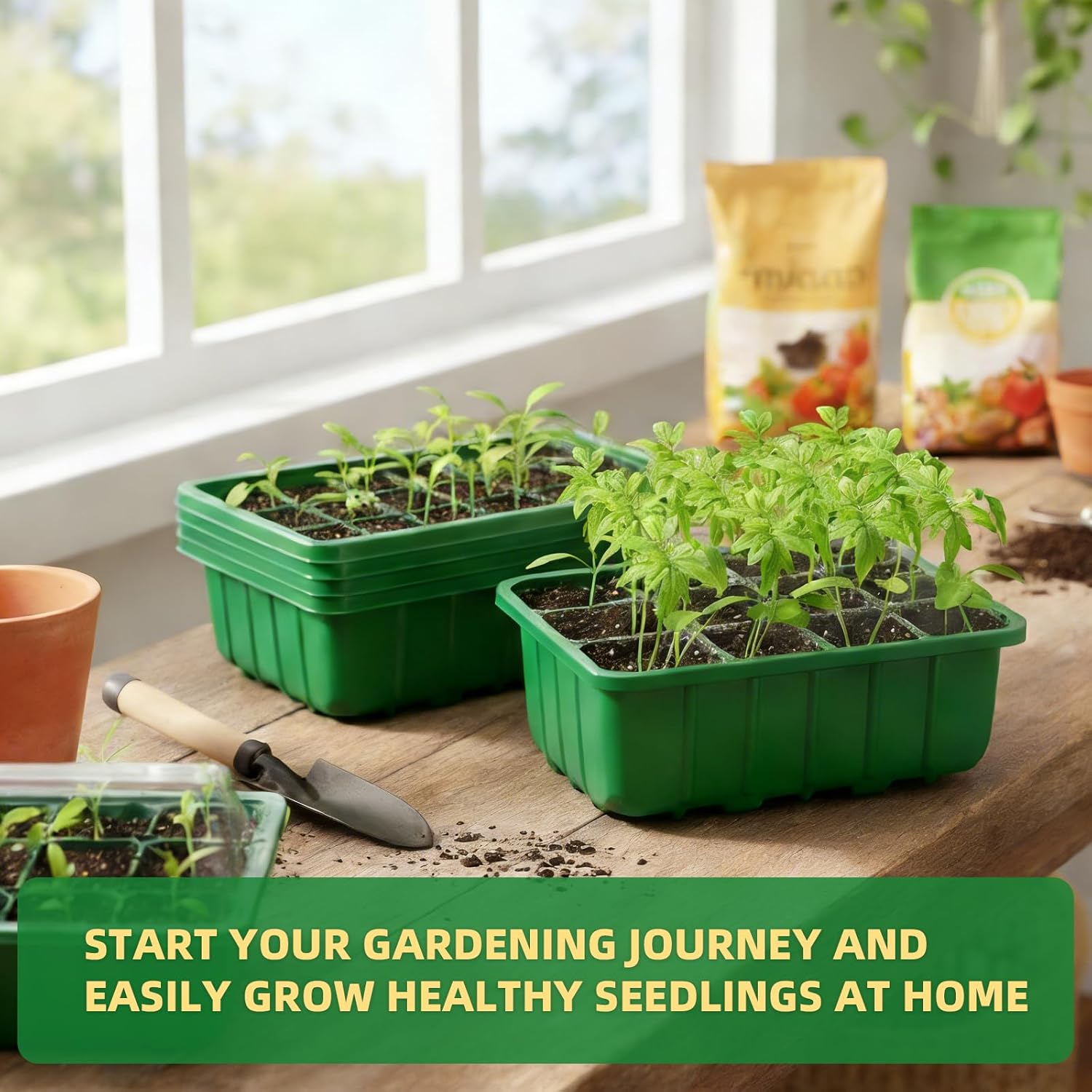 5-Pack Seed Starter Tray Kit w - Humidity Dome Kit ulasan dan harga