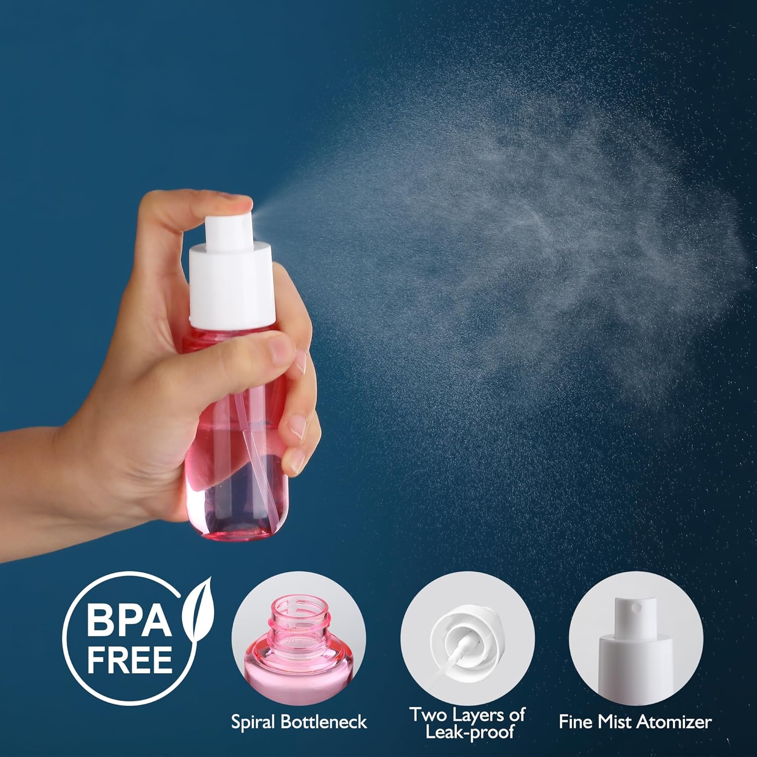 4-Pack 1.35oz Fine Mist Travel - Misting Bottle Fine ulasan dan harga