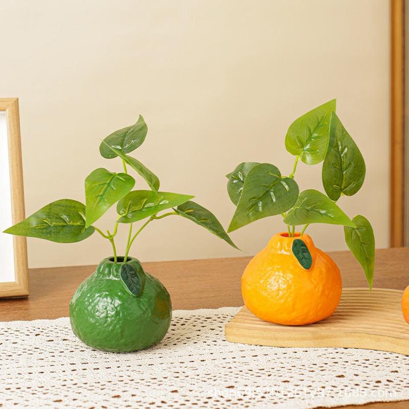 Orange Fruit Shaped Flower Vas - Propagation Station Vase ulasan dan harga