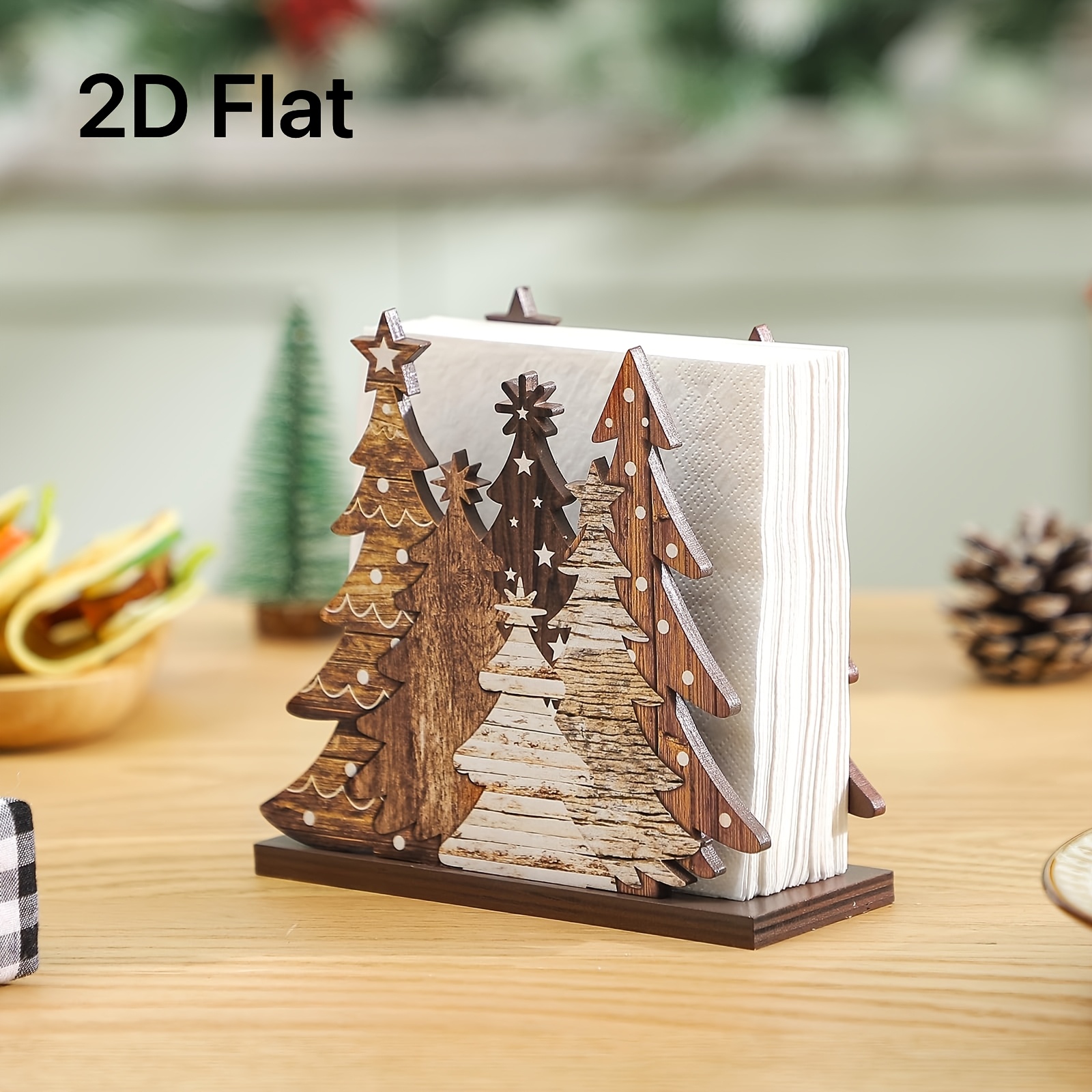 1pc 2D Flat Christmas Tree Tis - Agar Tissue Culture ulasan dan harga