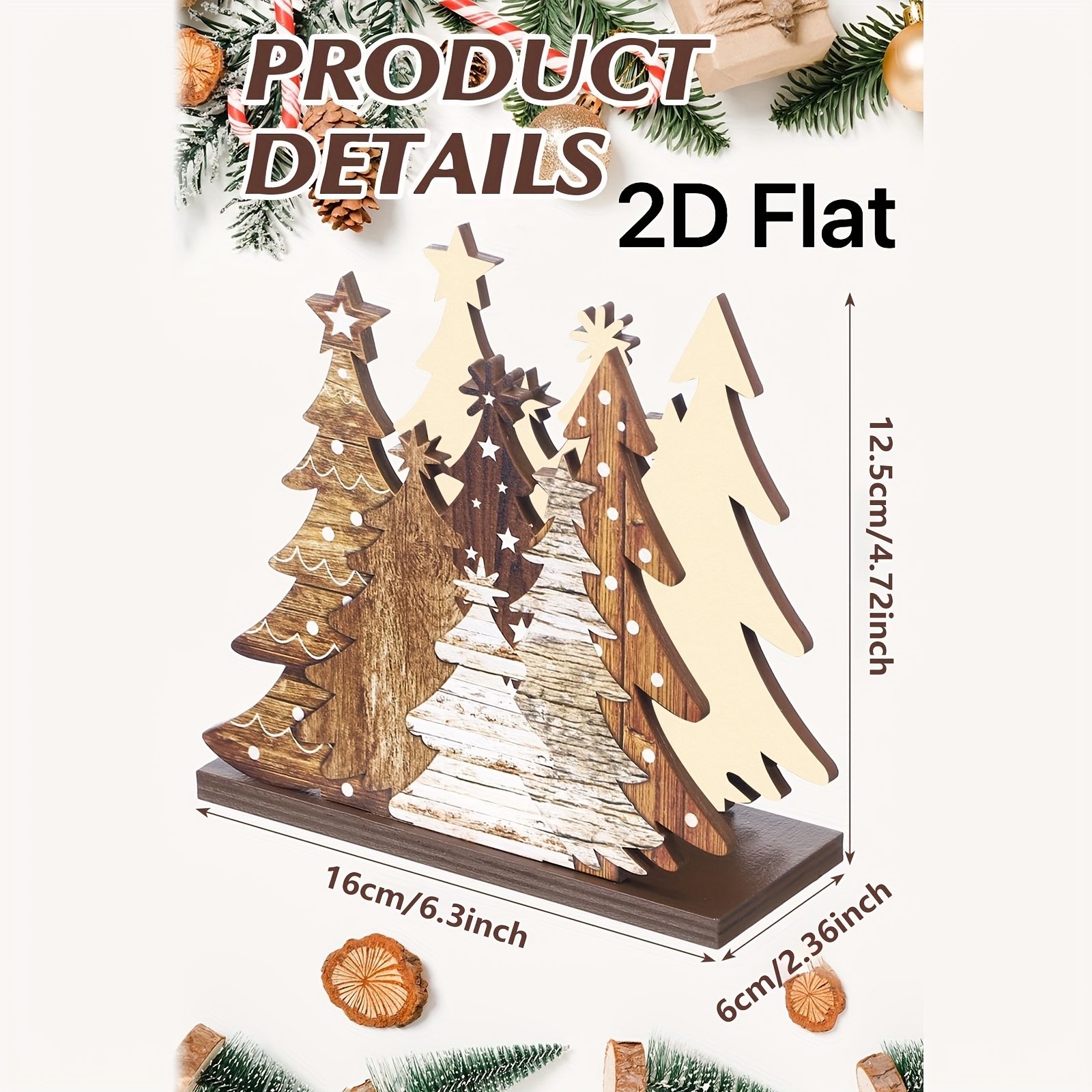 1pc 2D Flat Christmas Tree Tis - Agar Tissue Culture ulasan dan harga